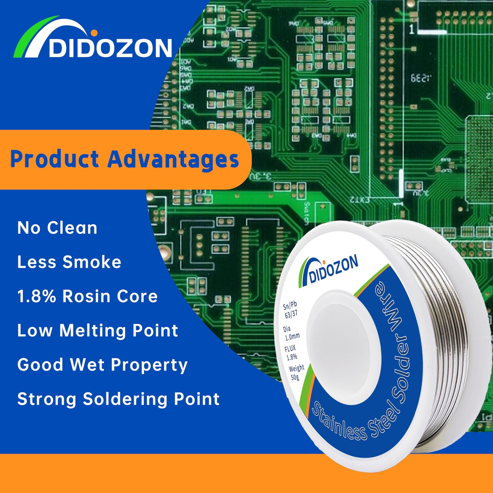 Solder Wire for Aluminum and Stainless Steel Soldering, 63-37 Soldering Wire...