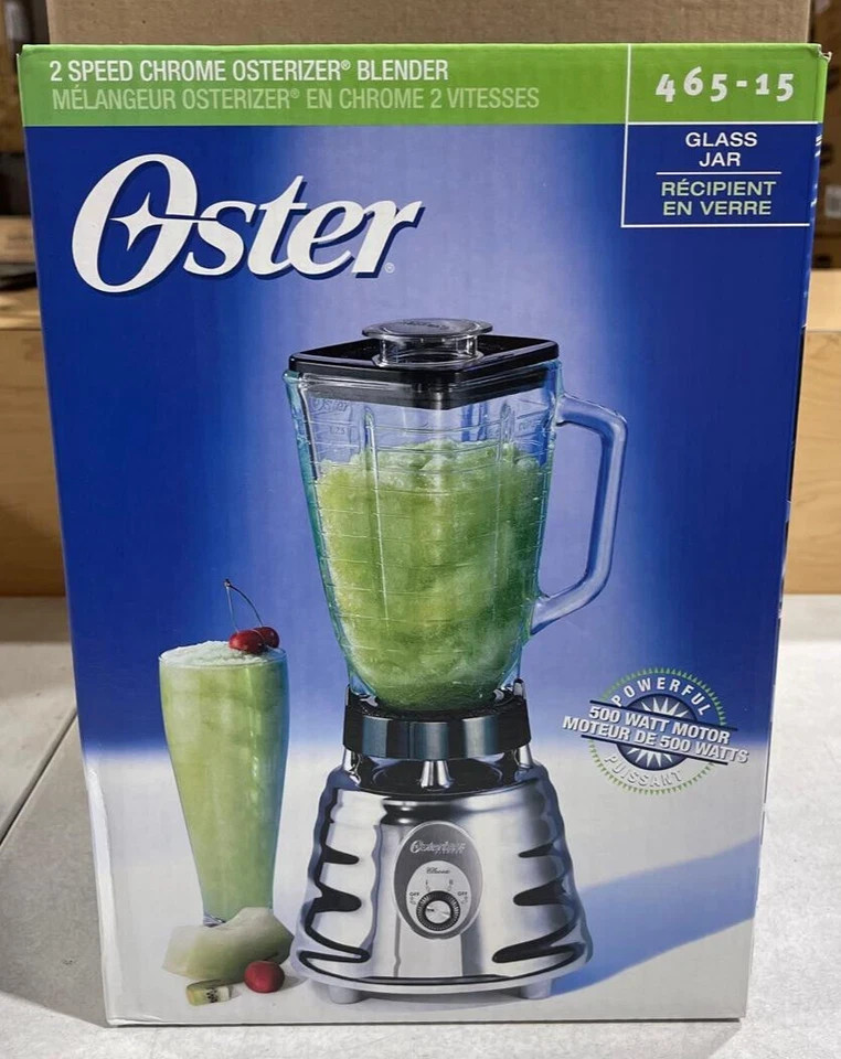 BRAND NEW! Oster RETRO CHROME BEEHIVE Blender 500W Glass 5 Cup 2 Speed