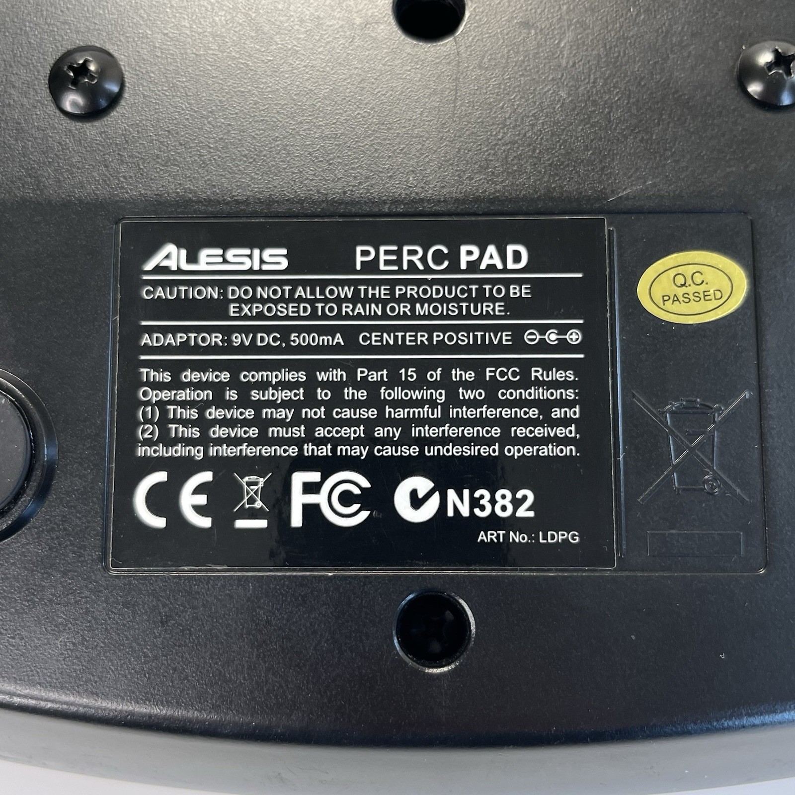 Alesis PERCPAD Percussion Pad TESTED/WORKING - With Adapter