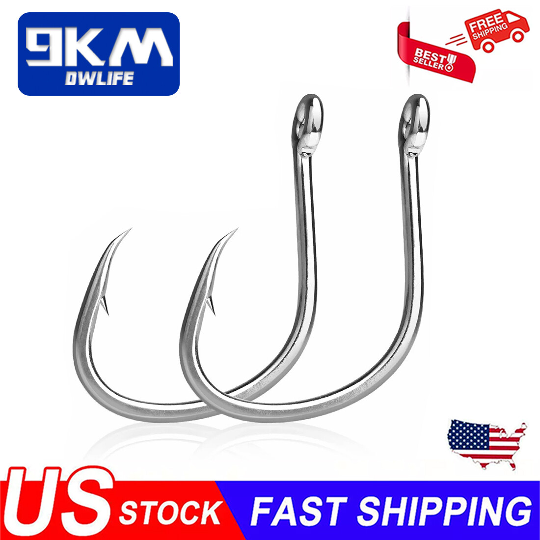 25Pcs Jig Hooks Saltwater Assist Hooks SLOW PITCH Sea Fishing Hook Big Game Hook