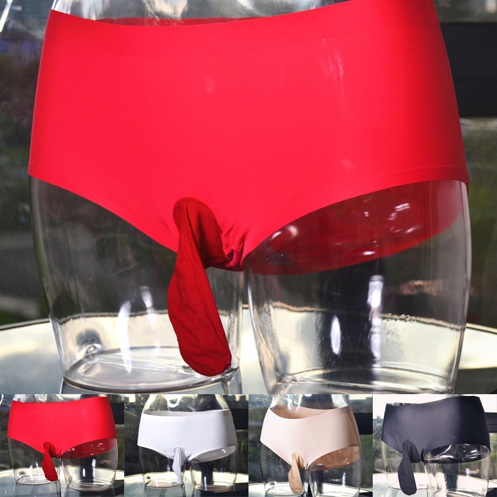 UltraThin Seamless Ice Silk Briefs Panties for Men's Fashion and Comfort
