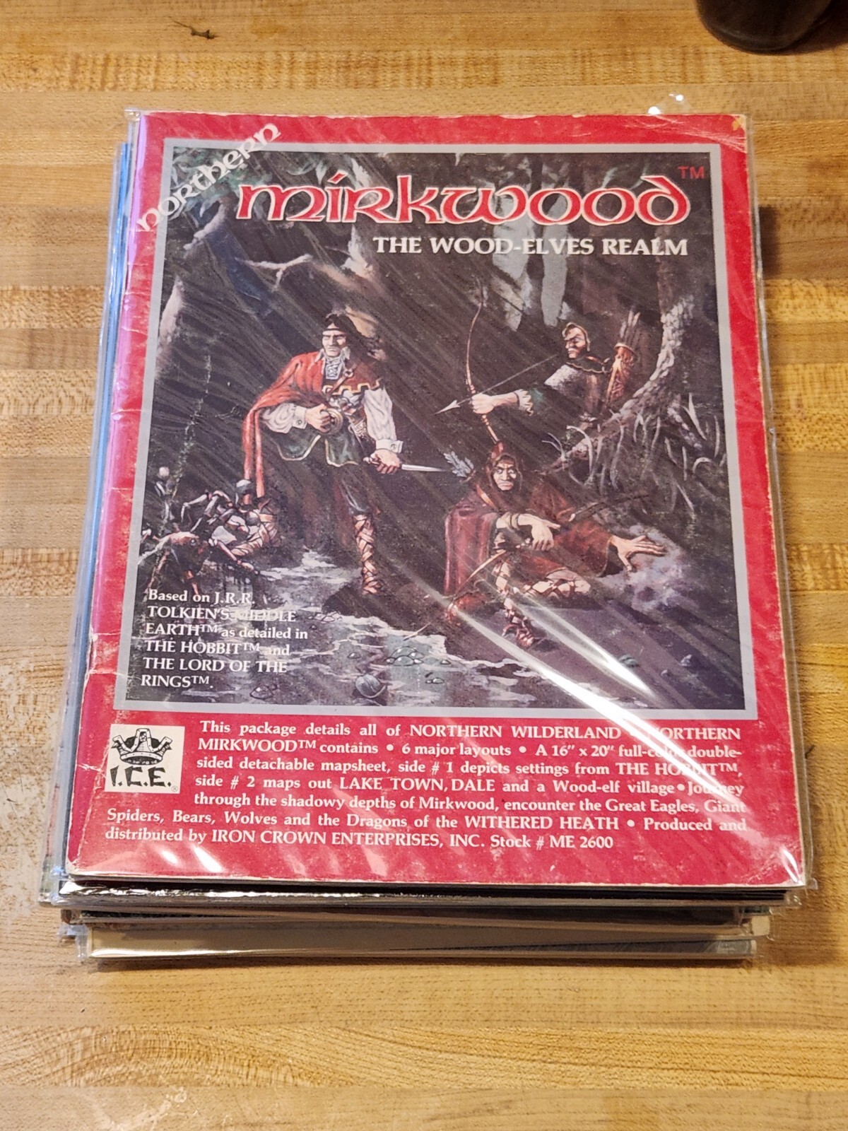 ICE MERP 1st Ed Northern Mirkwood the Wood-Elves Realm (1st, Red Cover) Fair