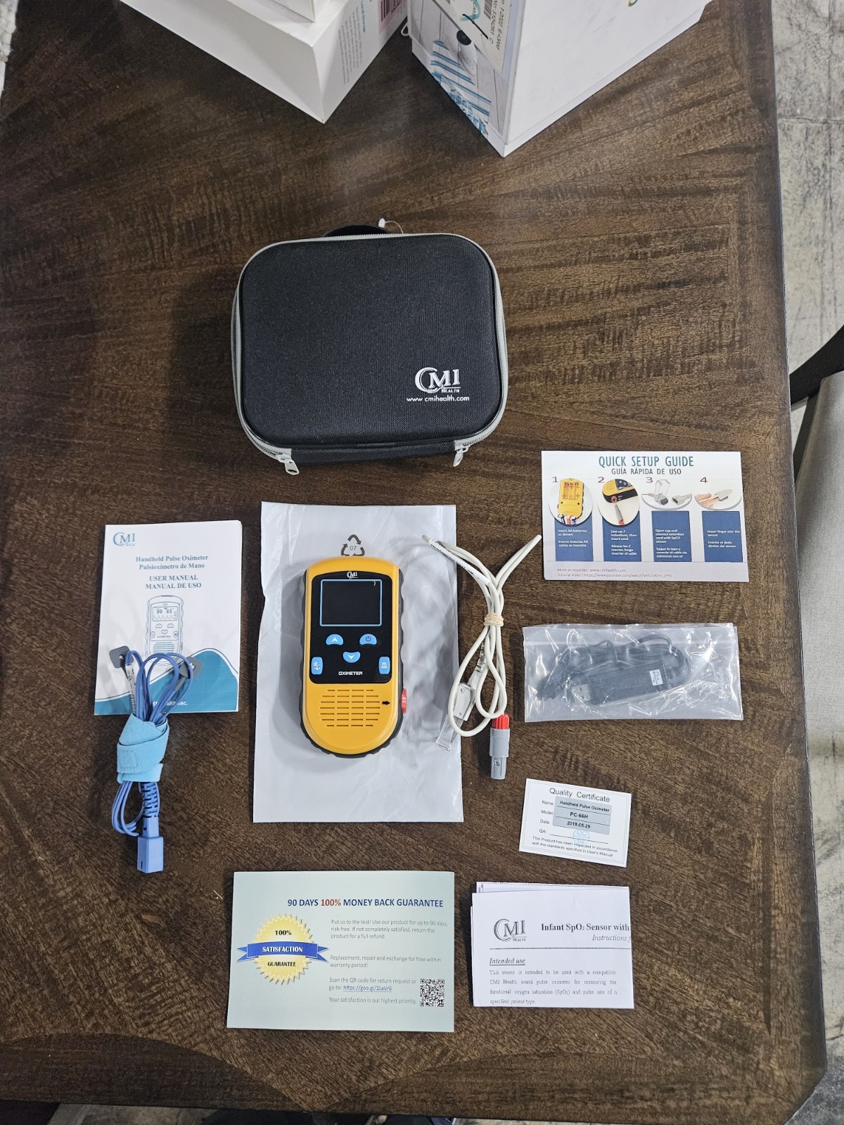 CMI Health Rechargeable Pulse Oximeter PC-66H With Continuous Monitoring