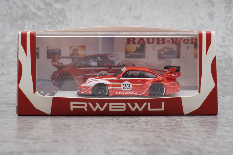 Fuelme 1/64 Scale Porsche 993 Army Girl Racing Sports 23# Resin Model Car Gift