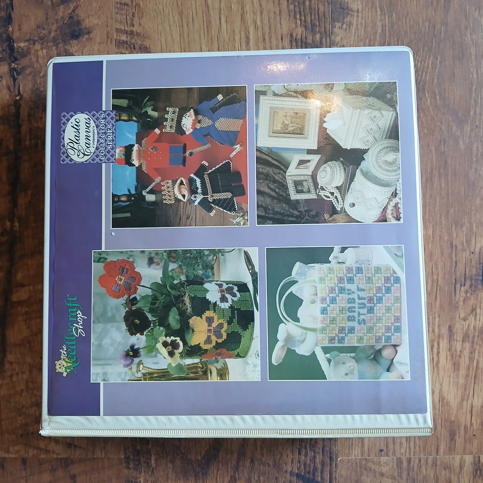 The Needlecraft Shop Plastic Canvas Collectors Series Binder W/ 130 Patterns Vtg