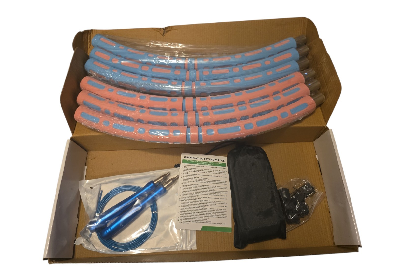 Nordic Fit Free Weighting Hula Hoop, Jump Rope, Resistance Bands NEW