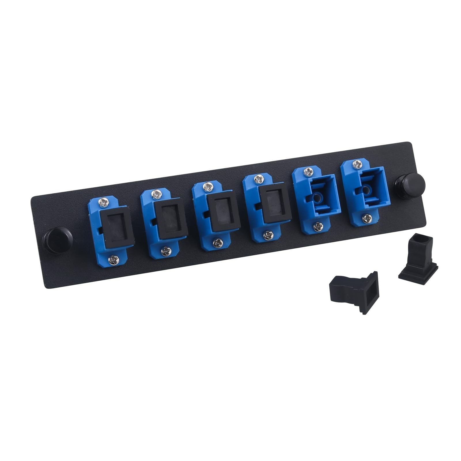 6 Fiber SC to SC UPC Singlemode Fiber Patch Panel Coupler Adapters 1 PCS