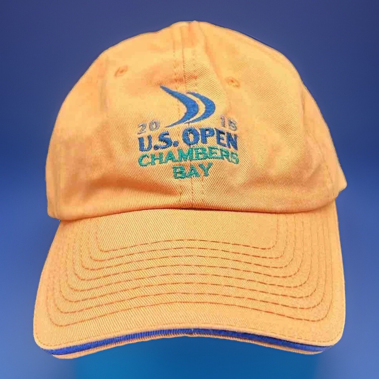 US Open 2015 Chambers Bay Golf Hat  USGA Member Strapback Cap Orange
