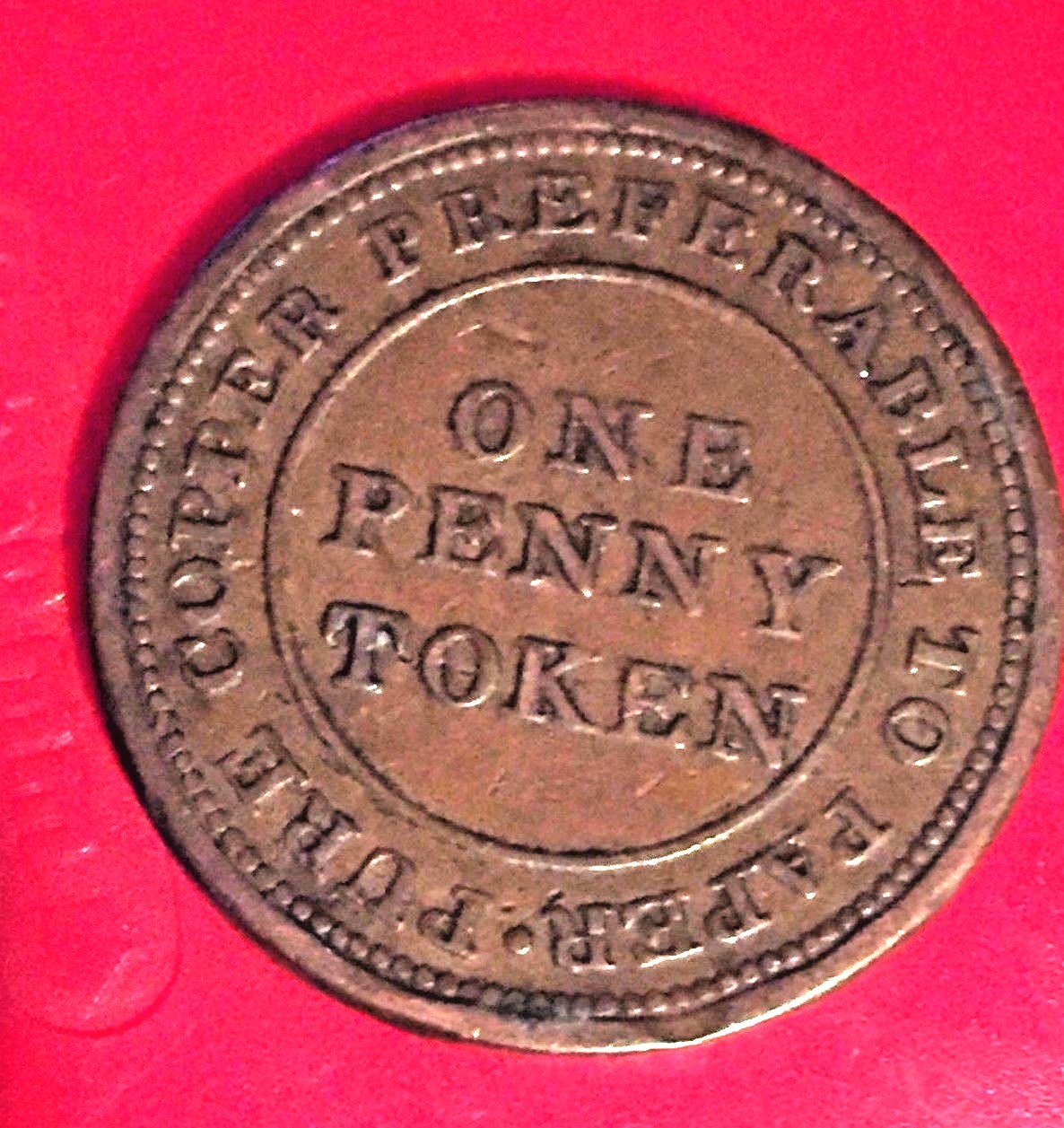 Antique 1813 Nova Scotia Token Coin Rare Token Trade Navigation Canada
