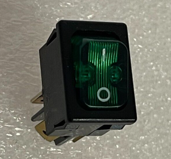 Carling Illuminated Rocker Switch Green 632232