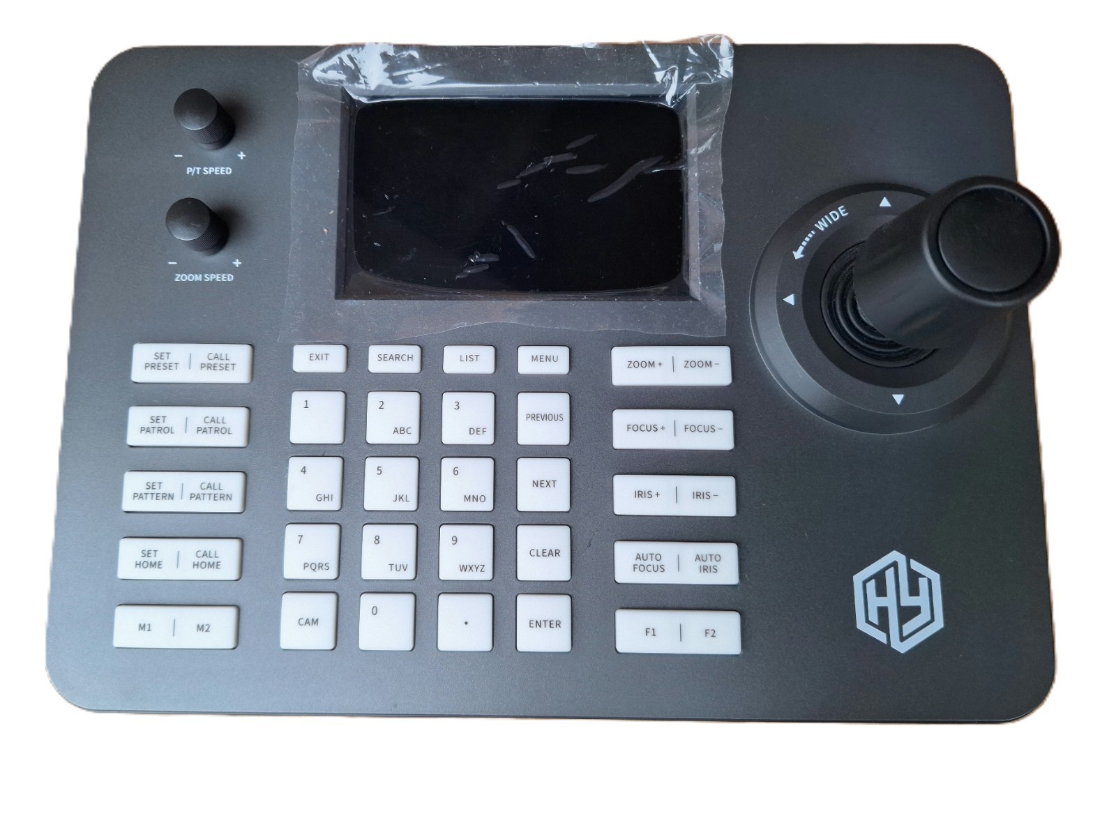 PTZ Camera Controller POE Network 4D Joystick Decoding Keyboard w/5" LCD Screen