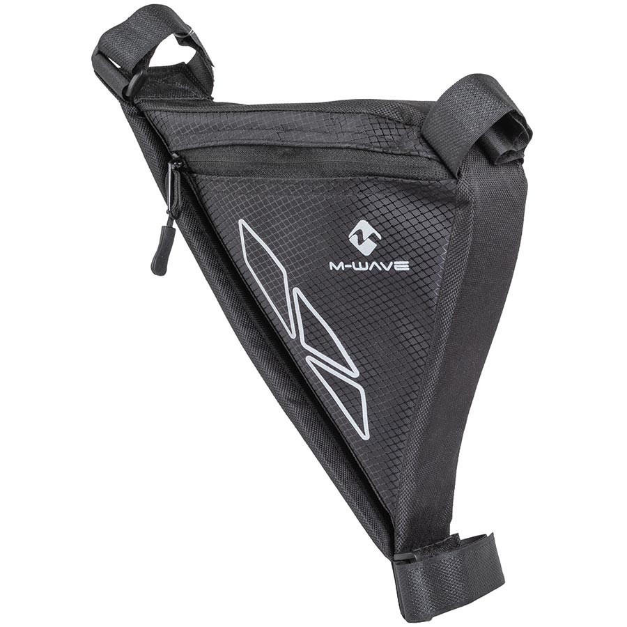 M-Wave Rotterdam Tri Frame Bag - Water-Resistant Polyester, Padded Hook and