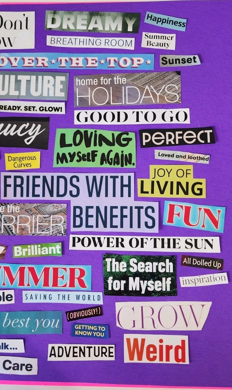 Magazine Ransom Note Ephemera Vision Board Collage Junk Journal Planner (#6)