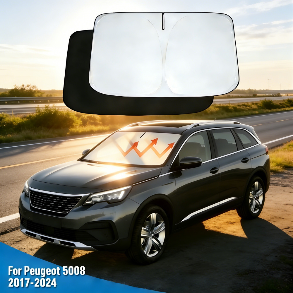 Car Sunshade Front Window Film Windshield Visor Cover for Peugeot 5008 2017-2024