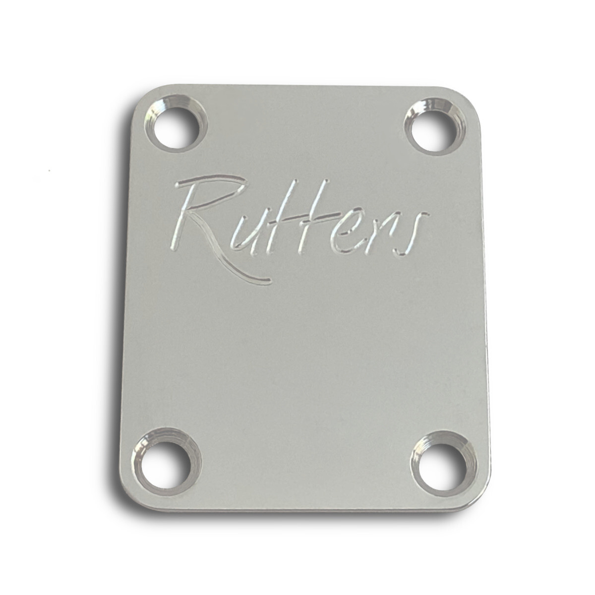 Rutters Nickel-Plated Neck Plate with Mounting Screws
