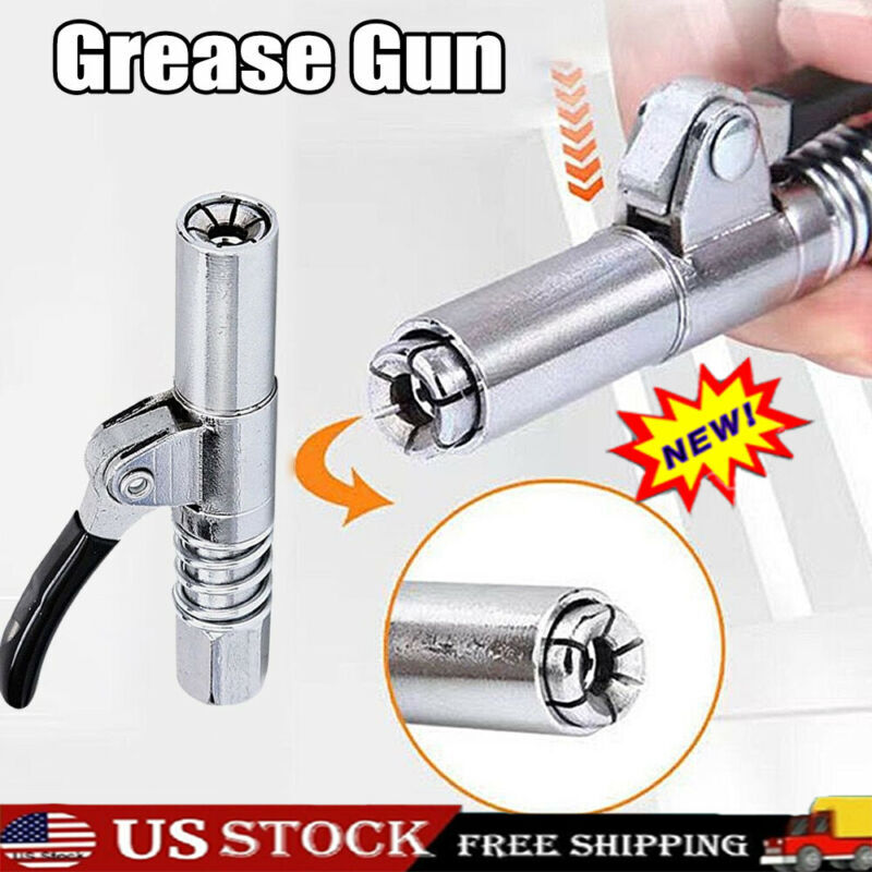 Professional Grease Gun Coupler Quick Release Lock Oil Injection Nozzle 10000PSI