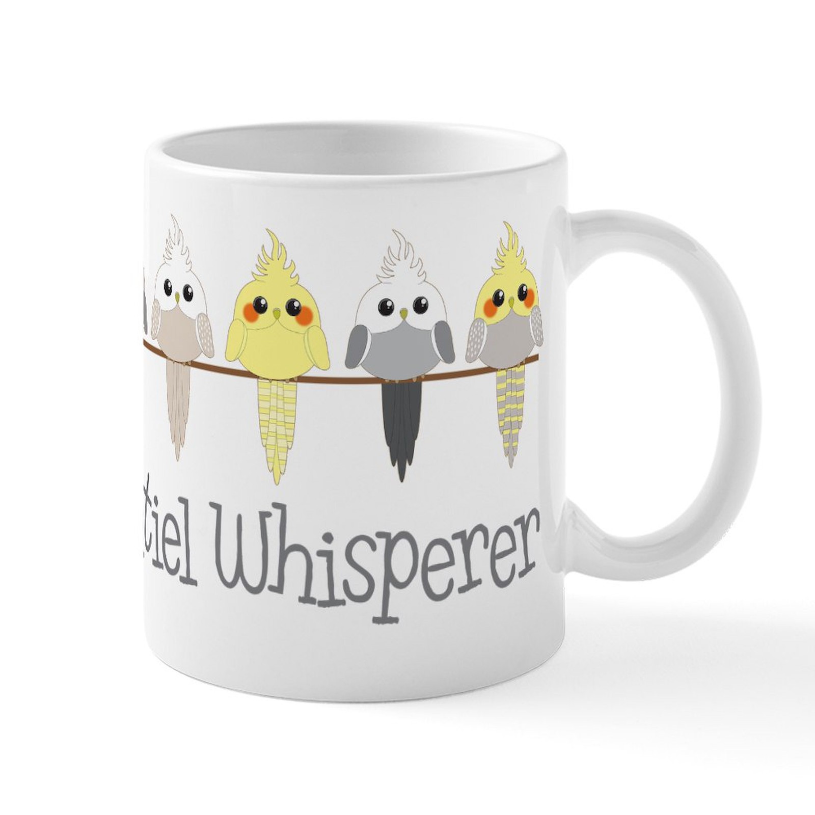 CafePress Cockatiel Whisperer Mug 11 oz Ceramic Mug (1486465190)