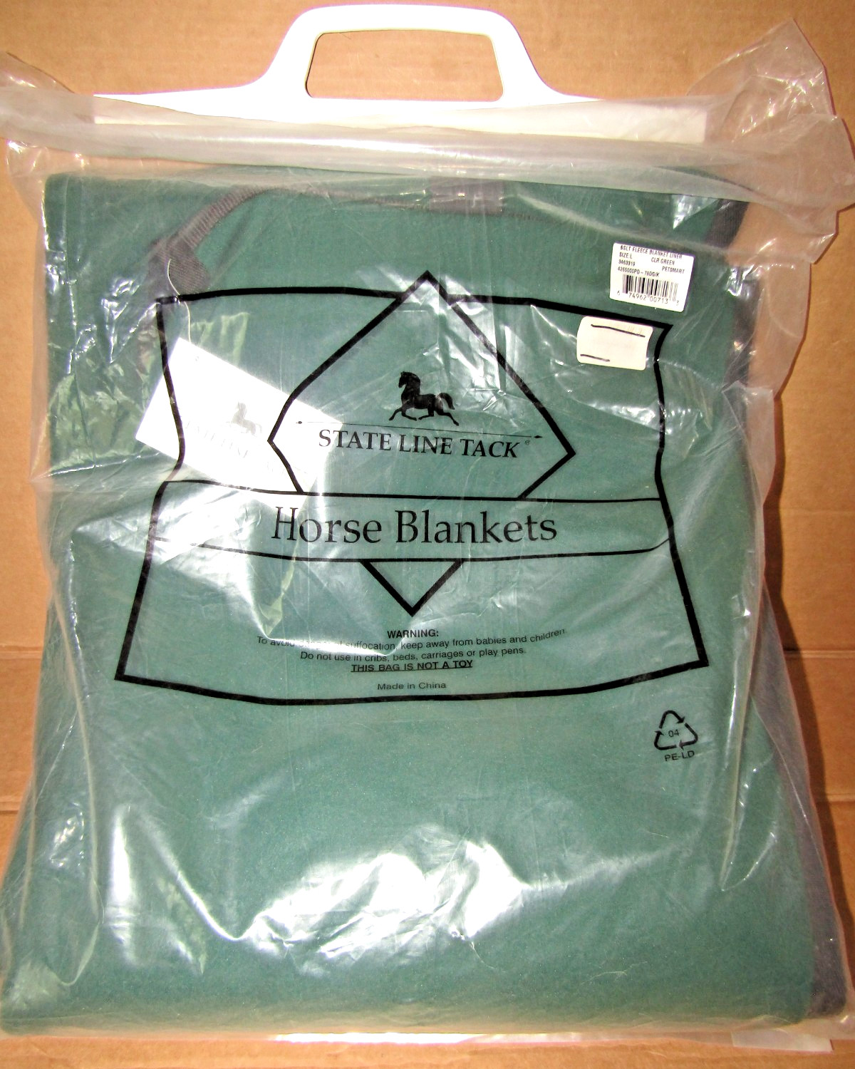 NEW  Fleece Horse Blanket Liner Large-Horse Wear by State Line Tack
