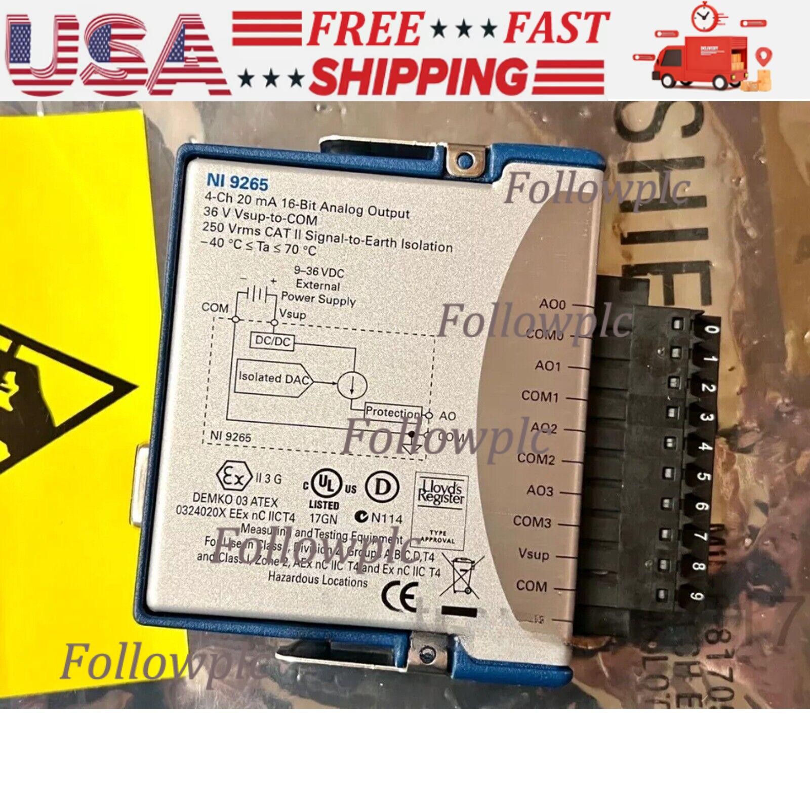 NEW National Instruments NI 9265 NI-9265 Current Output Module