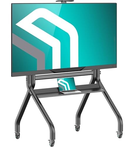 Mobile TV Stand on Wheels for 60-120 Inch Screen, max Load 331 TS2080 Black