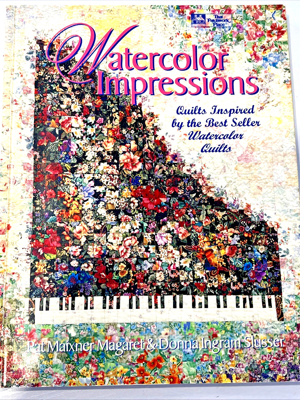 WATERCOLOR IMPRESSIONS soft 112pg book w/pattern insert 1995 Slusser & Maixner