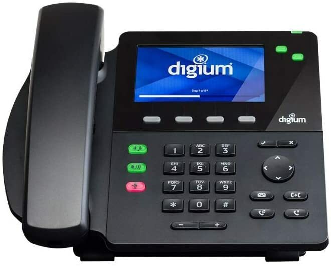 Digium D62 IP Phone 2-Line SIP with HD Voice, Gigabit, 4.3 Inch Color Display