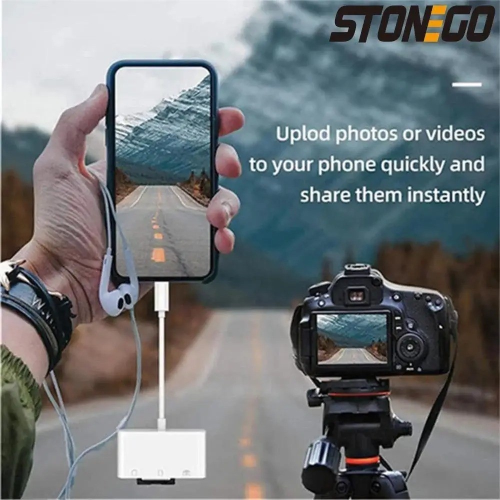 USB C SD Card Reader for iPhone Android Macbook Micro SD to Type C OTG Adapter