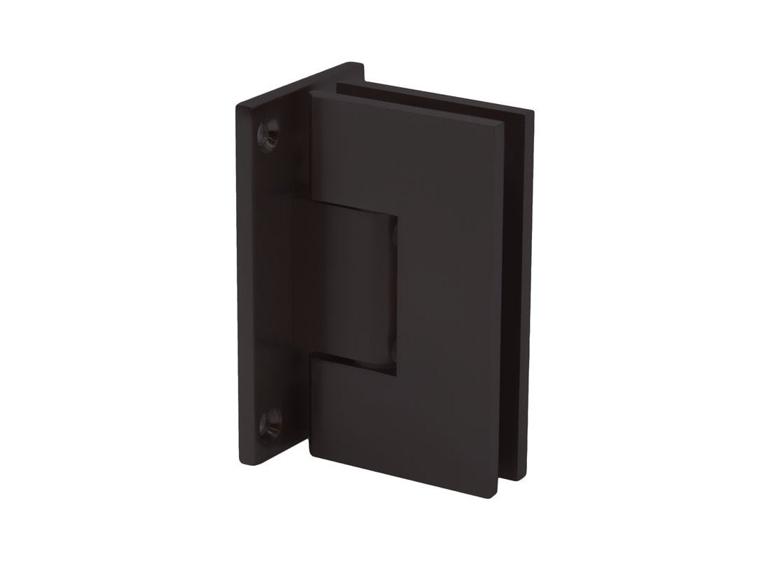 FHC GLENA4MB Glendale Adjustable Wall Mount Hinge Full Back Plate - Matte Black