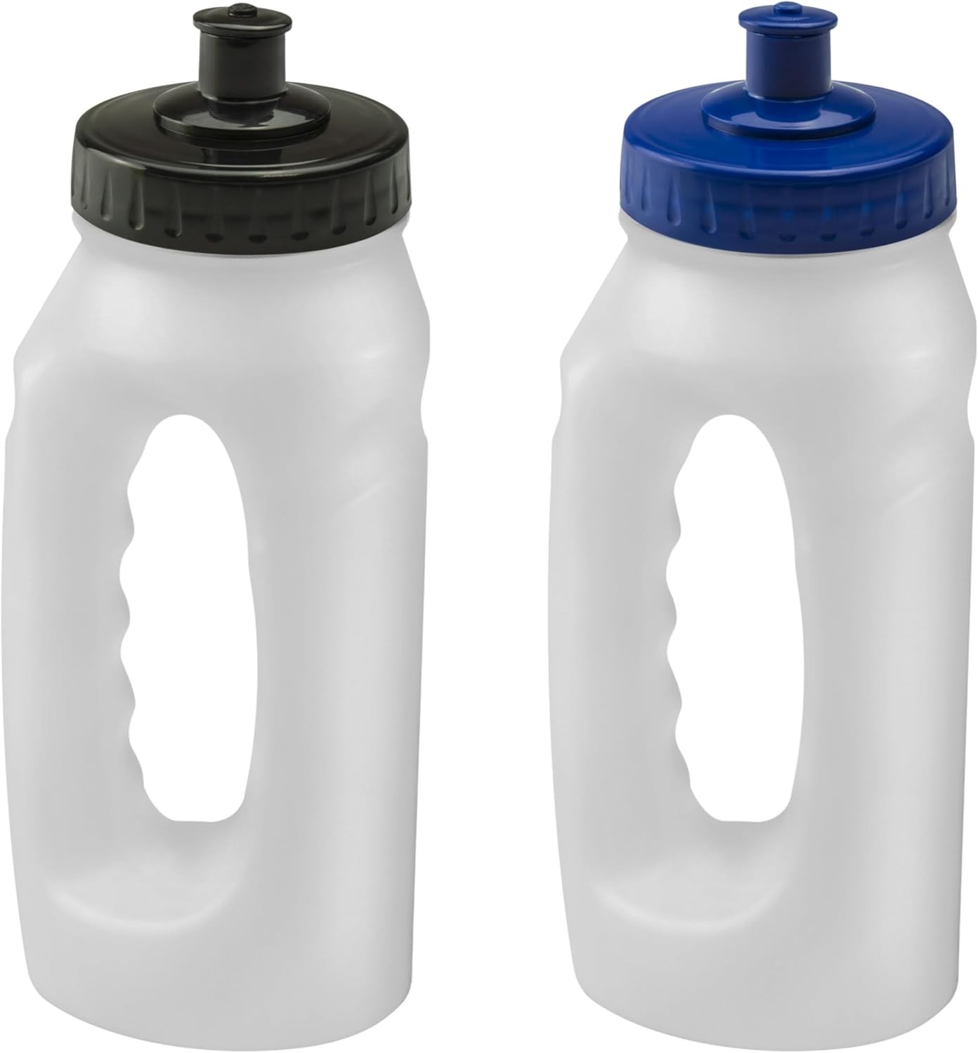 Handheld Running Water Bottle 17.6oz Leakproof Push Pull Lid Jogger Bottle