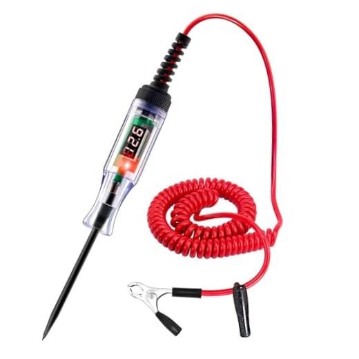 Test Light Automotive 5-90V Digital LED Circuit Tester with Voltage Display,