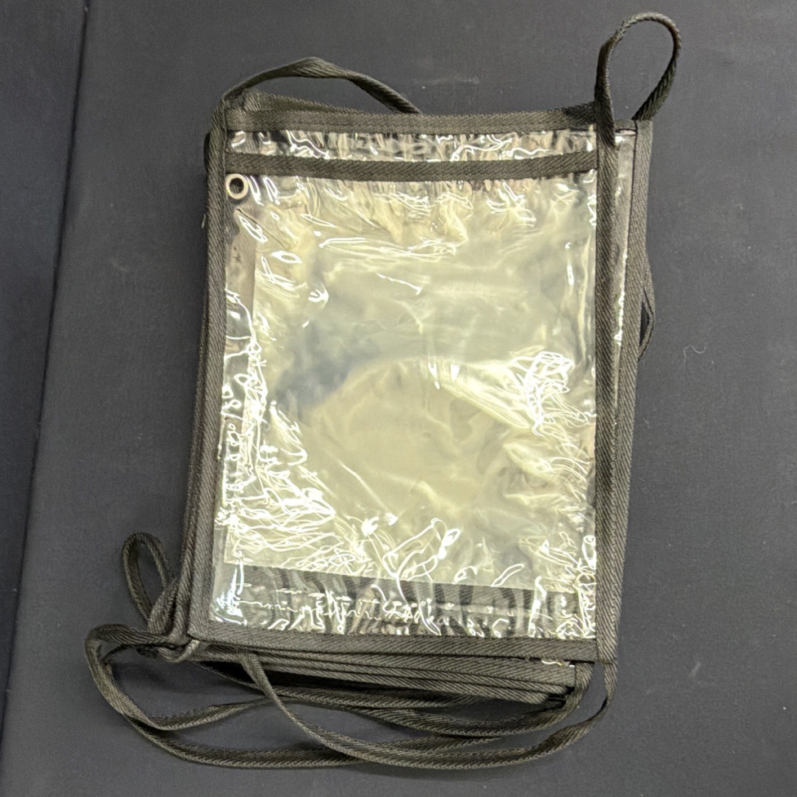 Lot of 25, 10.5X14.5 Hanging Work Ticket Holders Plastic Fabric New Open Box