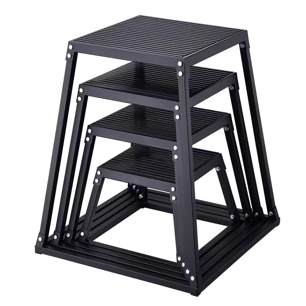 Plyometric Jump Boxes 12/18/24/30 In. Agility Jumping Platform Anti-Slip Exercis