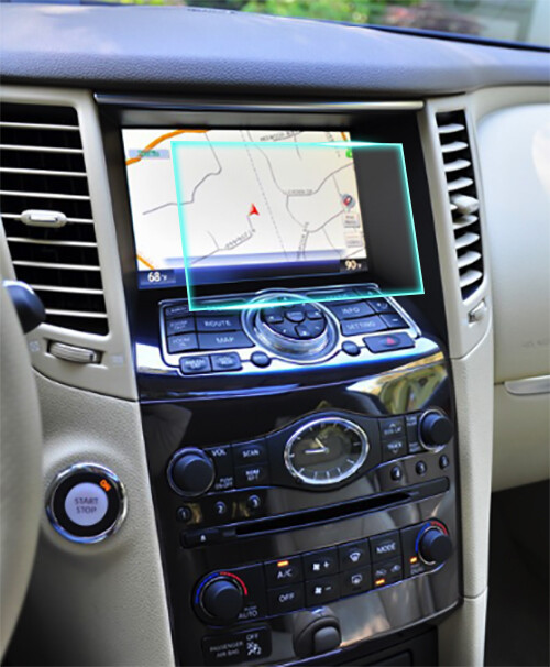 Crystal Clear Screen Protector for 2011 Infiniti FX35 Vehicle Navigation