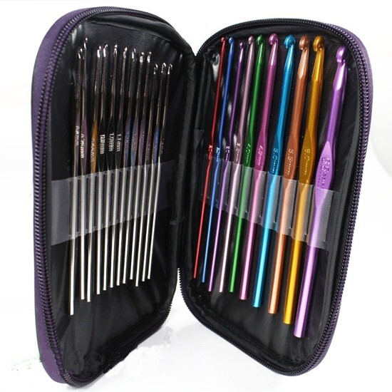 22pcs Multi-colour Hooks Needles Knit Weave Weave Craft Yarn Tools
