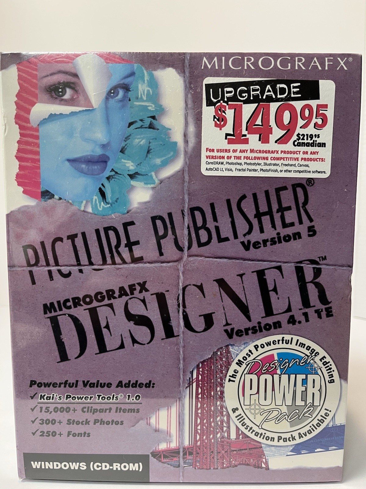 Vintage 1995 Micrografx Picture Publisher & Designer Windows (CD-ROM) NEW Sealed