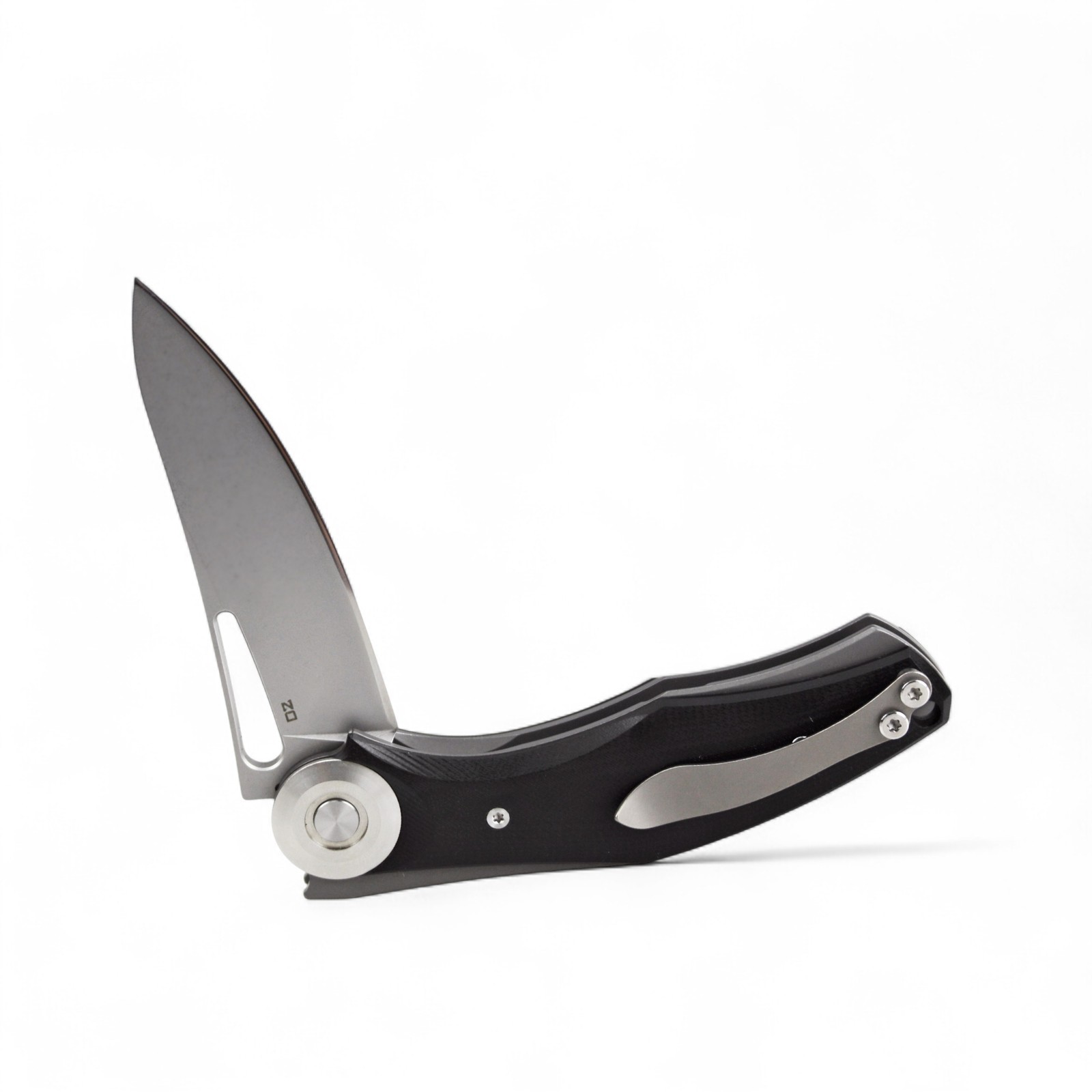 EDC Mini Pocket Knife D2 Blade Black Handle Liner Lock Flipper Name Engraving