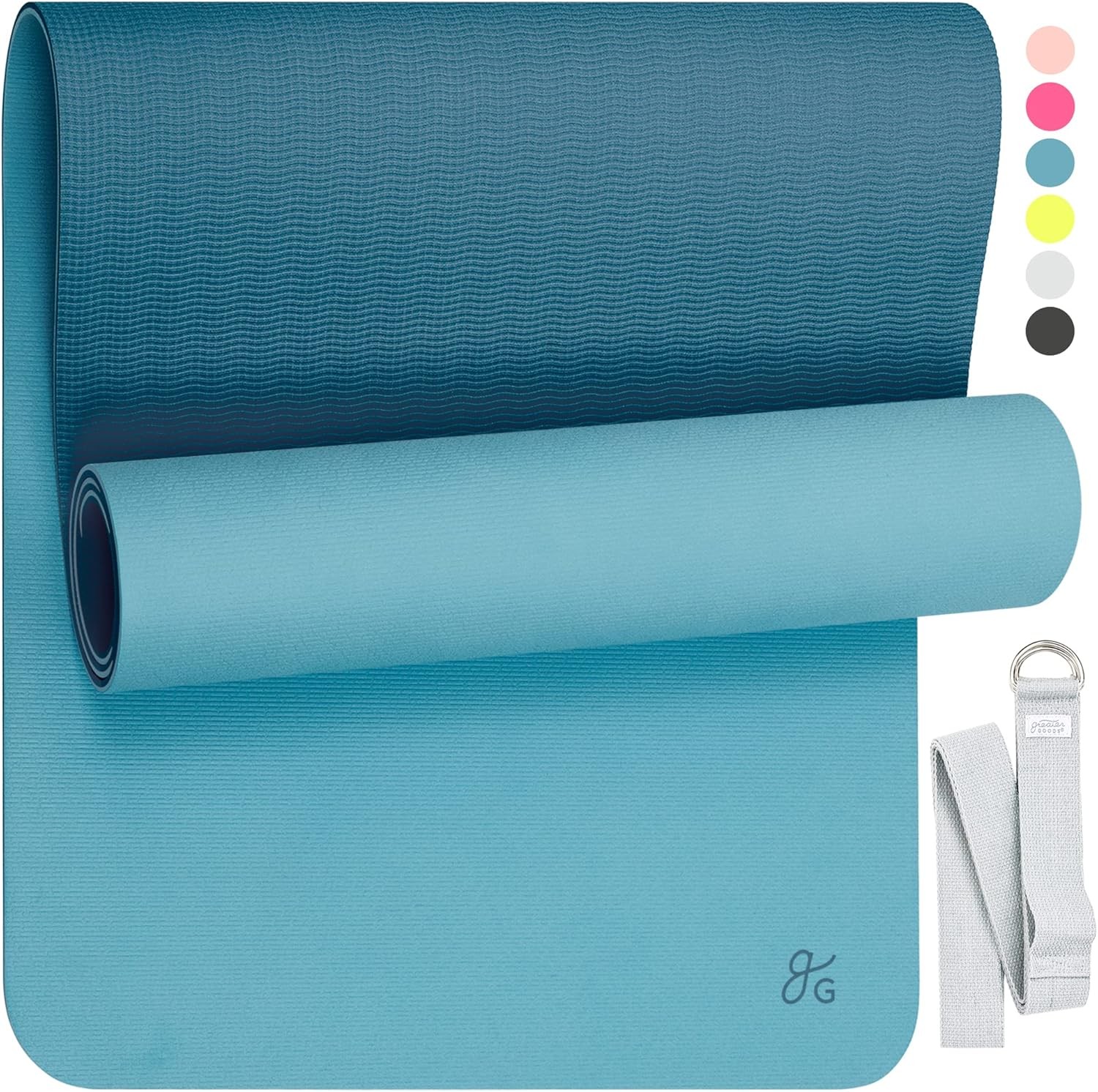 Yoga Mat - Extra Thi 7mm Non-Slip Pilates Mat for Yoga,