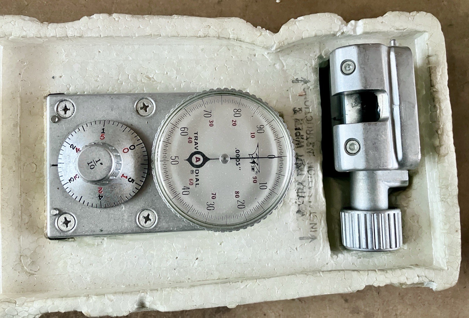 Southwestern Industries TRAV-A-DIAL GB-42 Lathe Travel Gauge .001"
