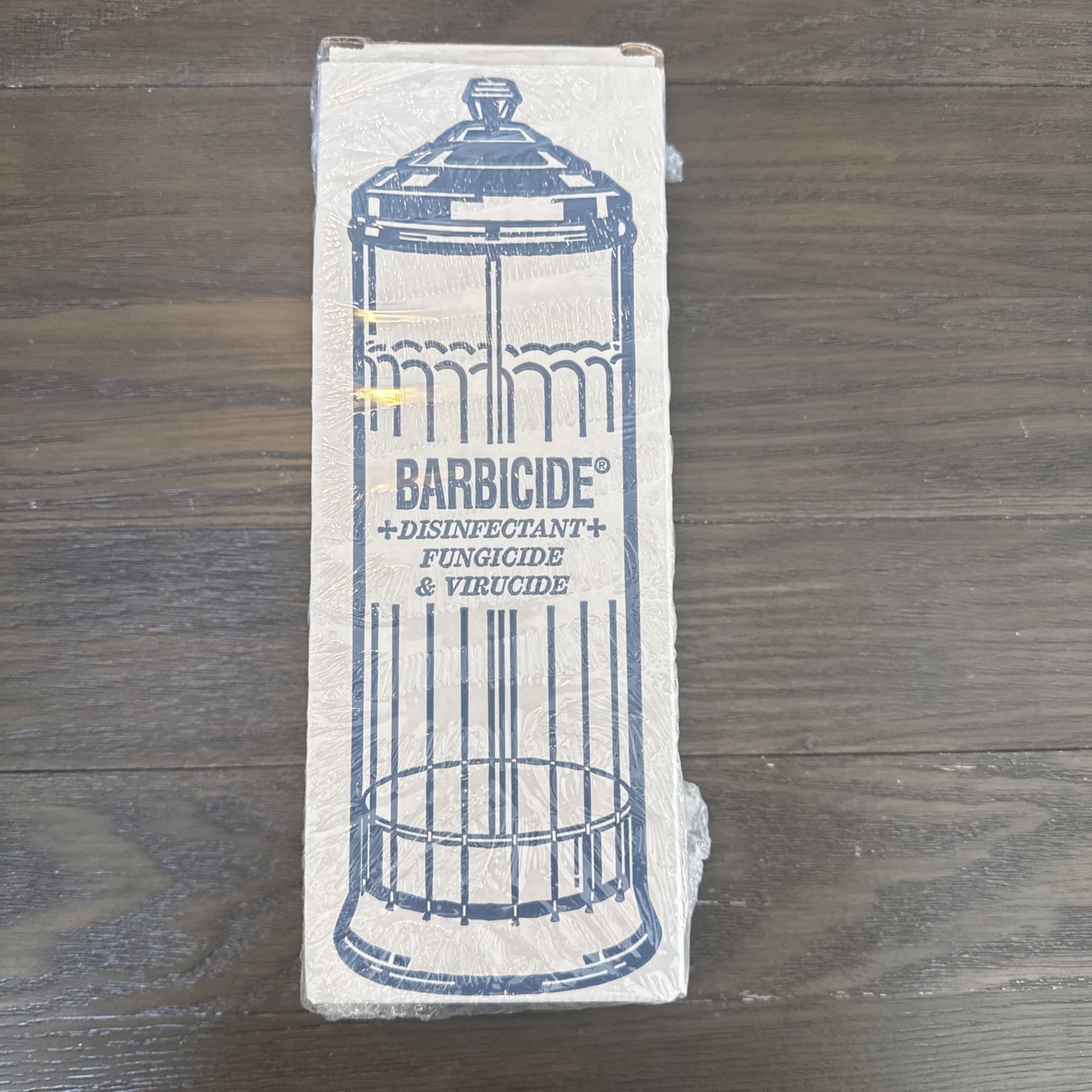King Research Barbicide Disinfecting Jar for Salon Barber Barbershop Vintage NOS