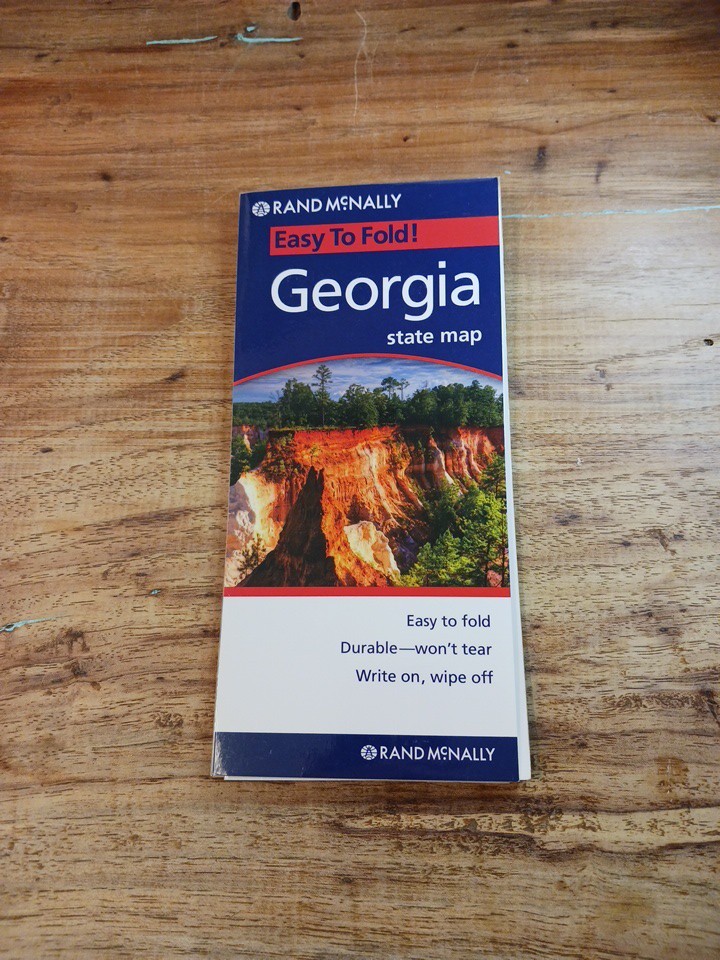 2012 Georgia Laminated State Map, Easy to fold Edition , Rand McNally