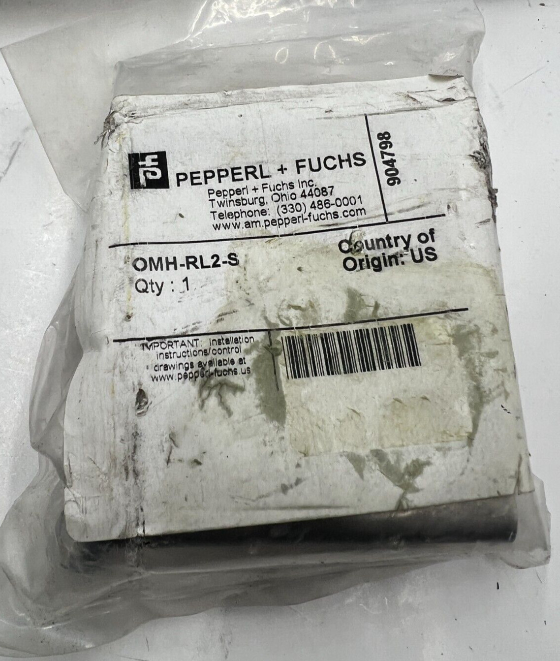 QTY 2 Pepperl+Fuchs Sensor Accessory Protective Shroud Bracket OMH-RL2-S