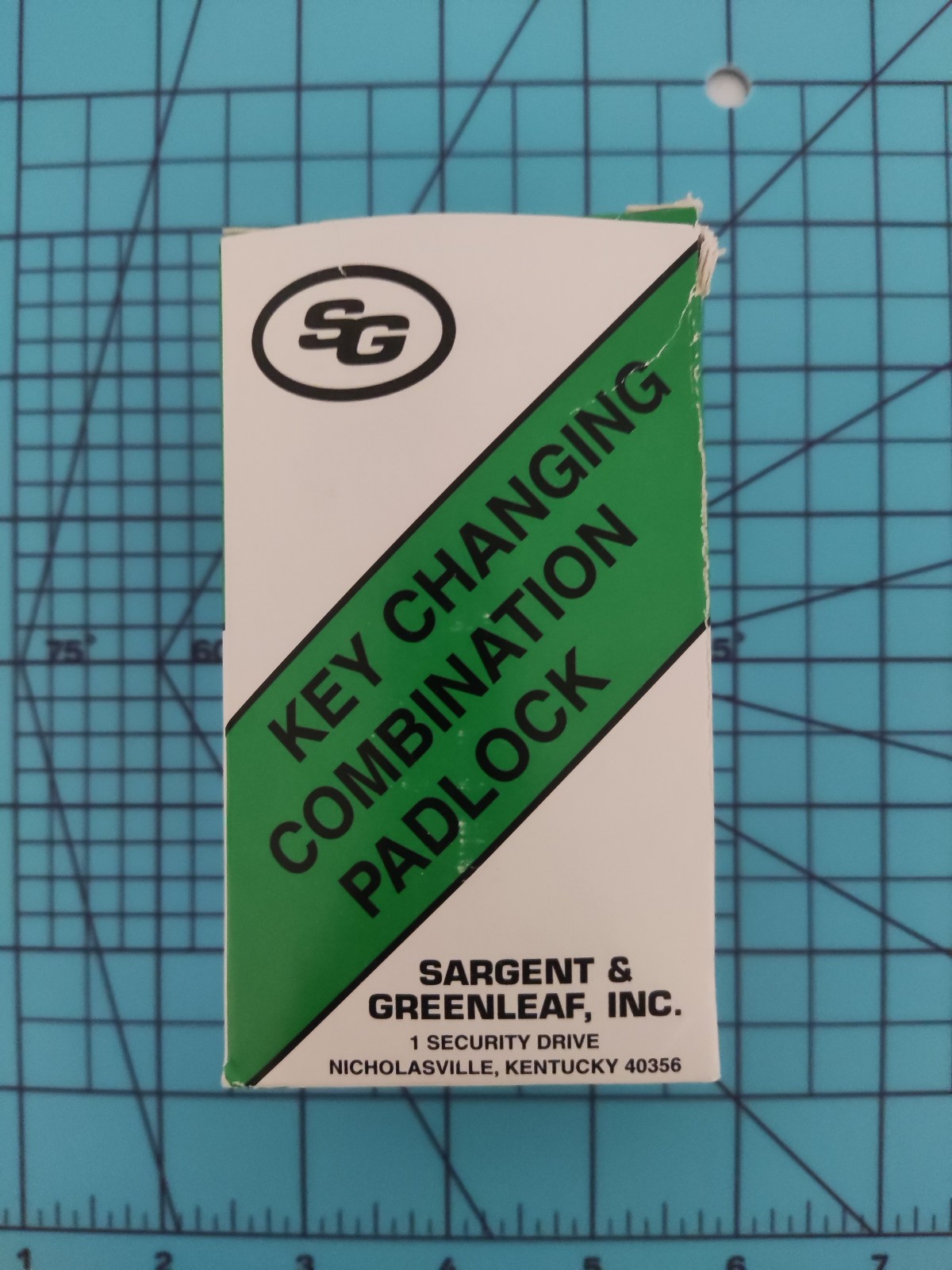 Sargent & Greenleaf Inc. 8077AD High Security Combination Changing Key Padlock
