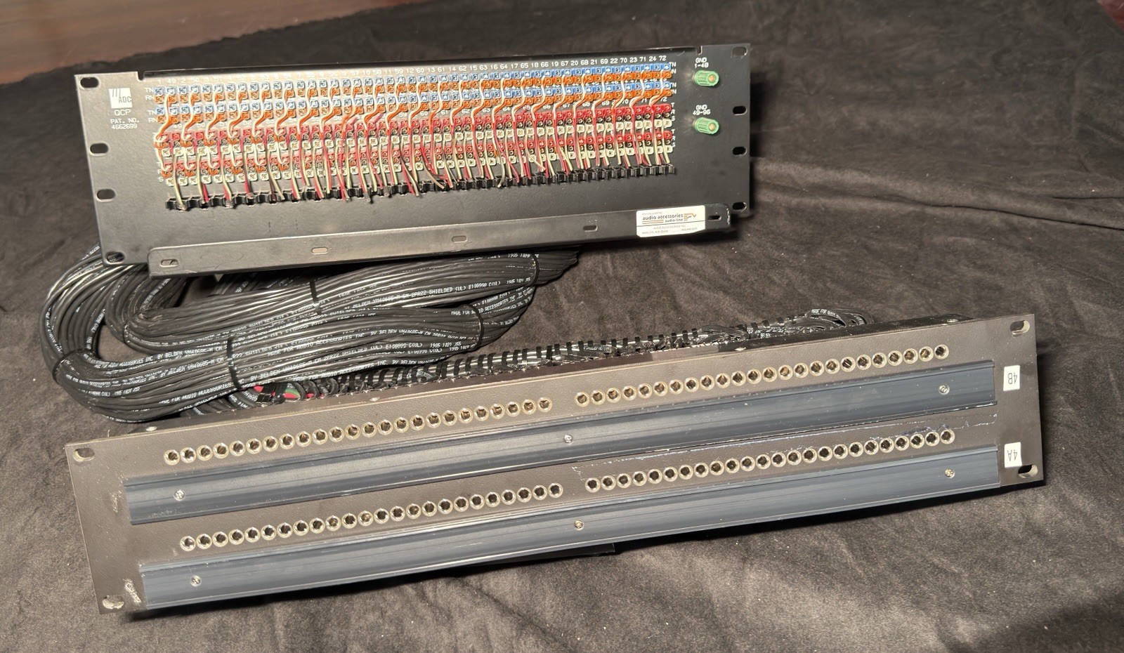 Audio Accessories 96 Point DB25 TT Bantam Patch Bay (WDBP-9615-SH) (Lot Of 5)