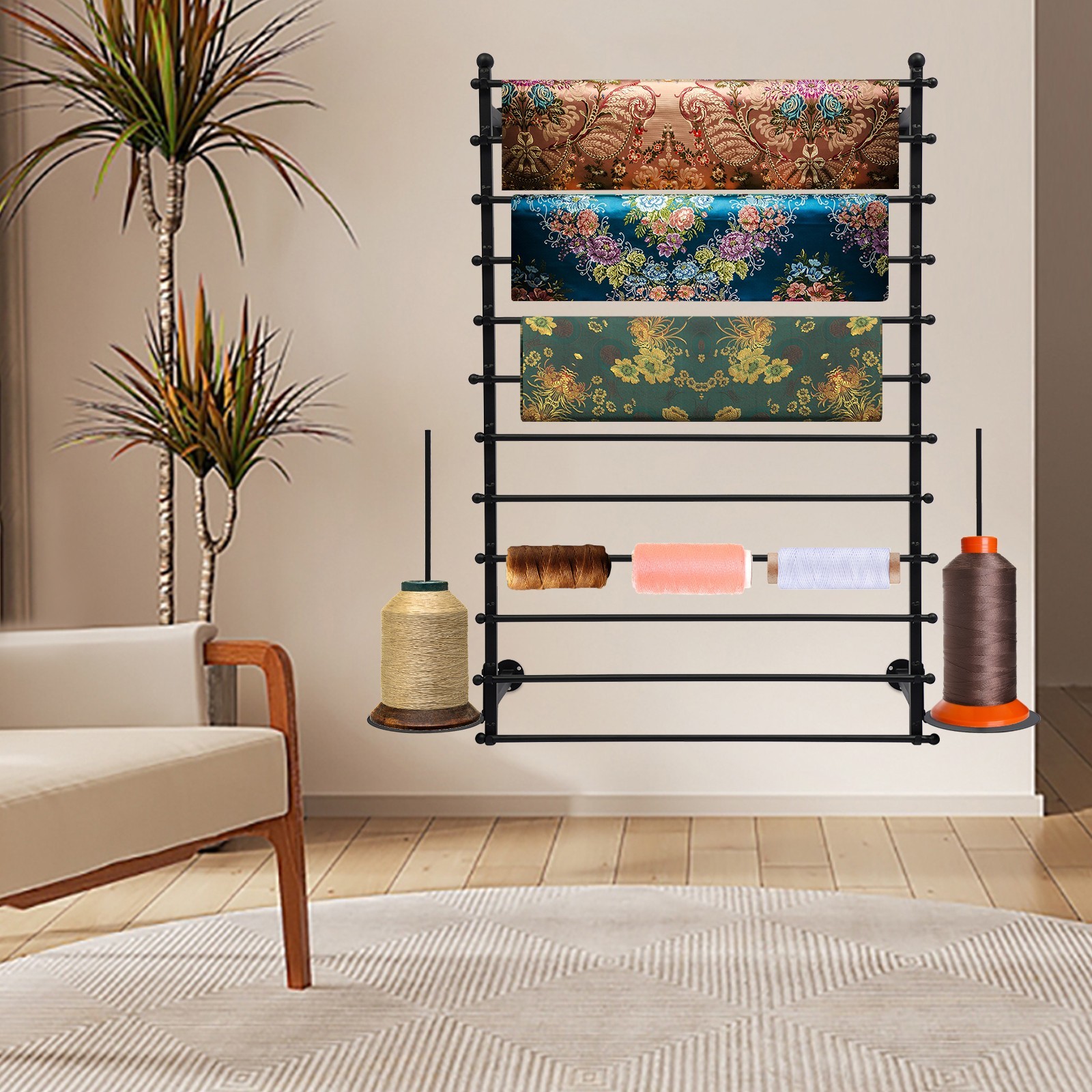 Wall Mounted Scarf Rack, Wall Display Rack, Towels Storage Rack Durable New