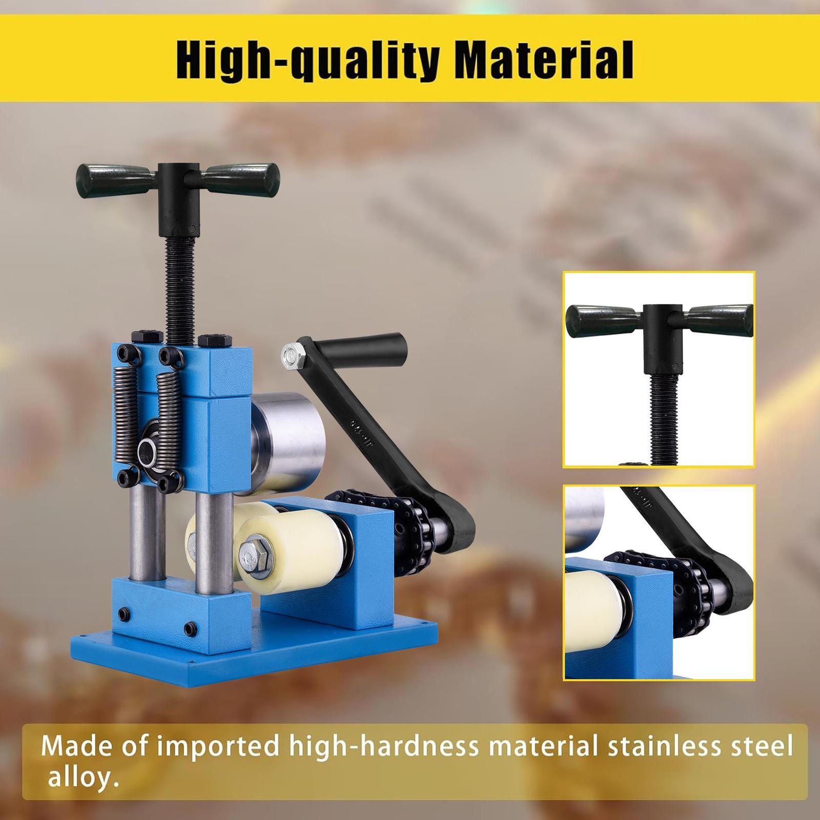 Hand Crank Ring Bracelet Press Bending Machine Making Tool Jewelry Ring Bender