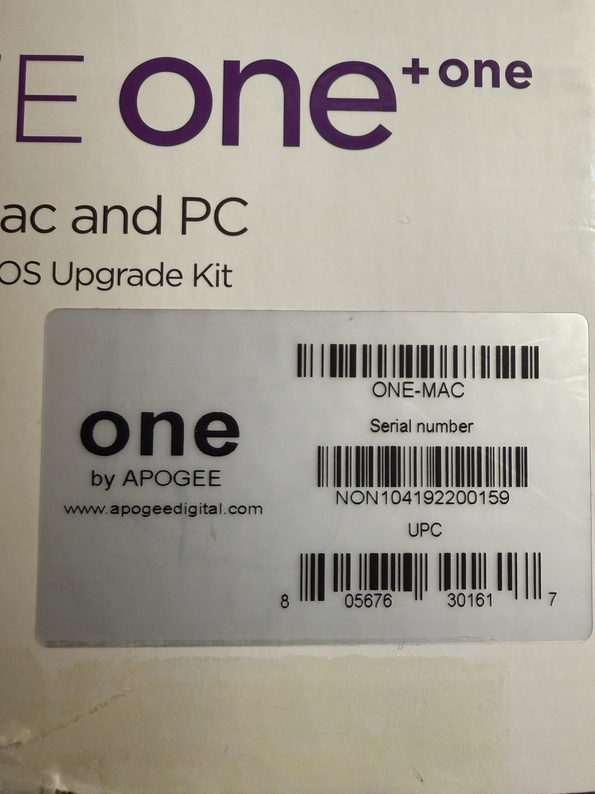 Apogee One USB Audio Interface Mac And Windows