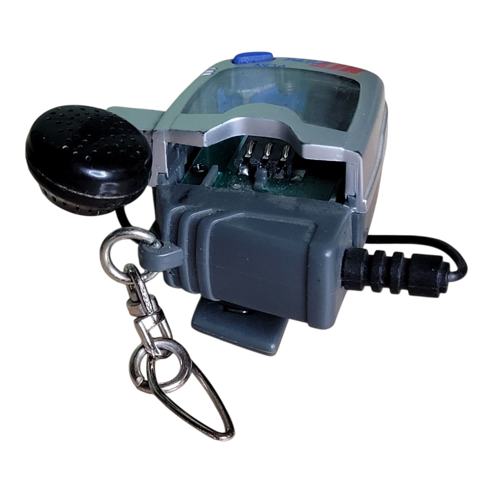 VTG 2000 Tiger Electronics Hit Clips Gray Silver Micro Music Player Keychain