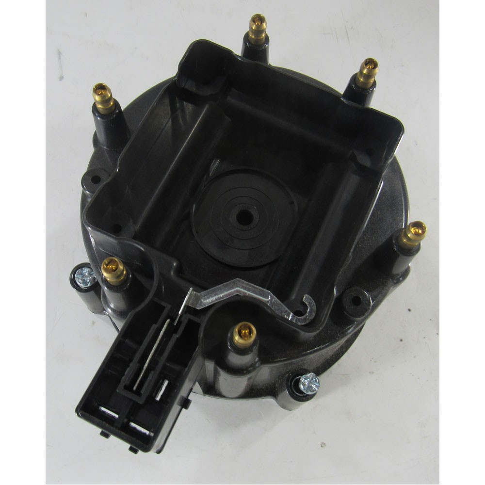 Revolution Performance Distributor Cap 1196BK; Black HEI/Male for 6cyl