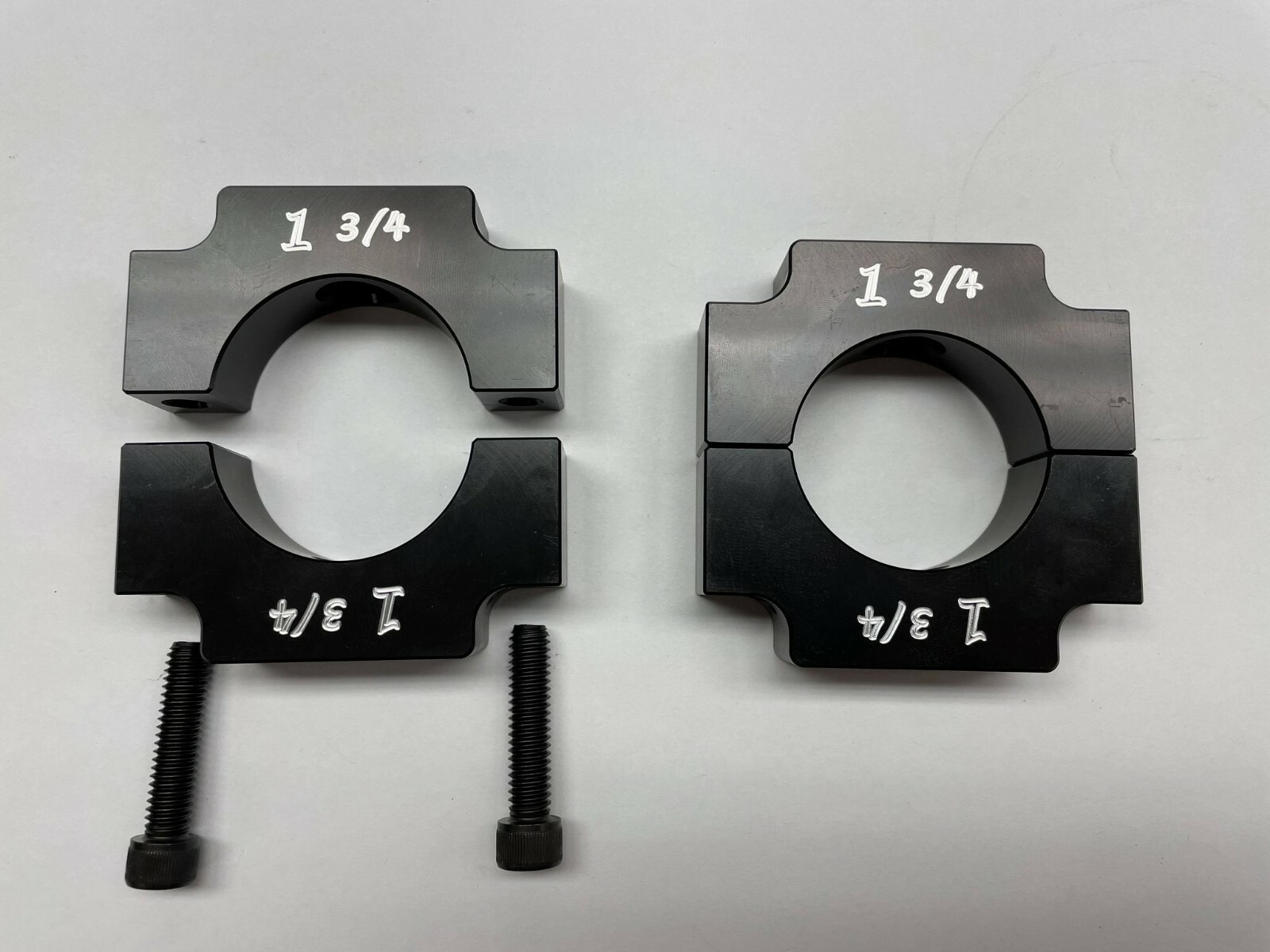 Weight Clamps PAIR Ballast Bar Mounts 1-3/4 Tube Aluminum 1/2-13 Hole Race Car