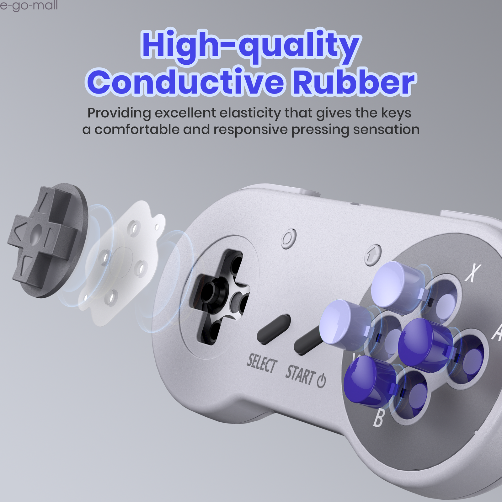 Wireless USB Super NES Controller for Nintendo Switch Online PC macOS Steam Deck